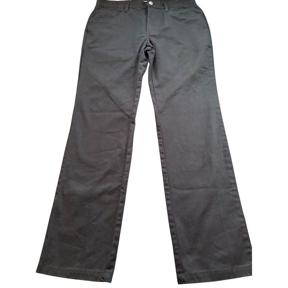 Lee Mens Black Straight Leg‎ Trousers Work Casual Pants Size 34x32 K9441YL